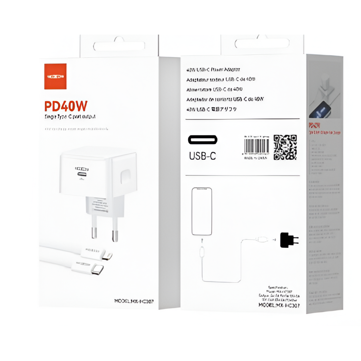 Φορτιστής PD 40W με Καλώδιο USB-C σε Lightning Moxom MX-HC307