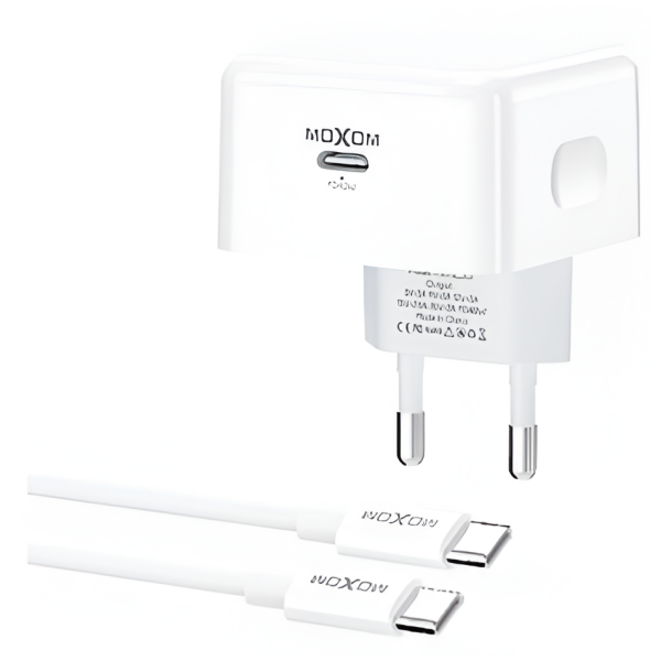 Φορτιστής PD 40W με Καλώδιο USB-C σε USB-C Moxom MX-HC307