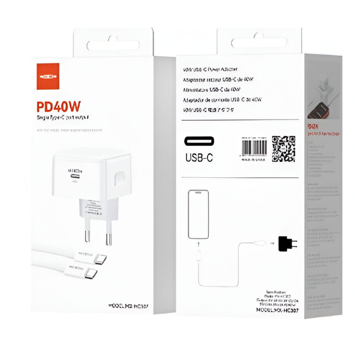 Φορτιστής PD 40W με Καλώδιο USB-C σε USB-C Moxom MX-HC307