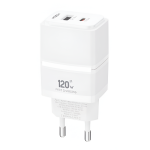 Φορτιστής Super Fast Charging 120W/45W με USB-A & USB-C Moxom MX-HC340