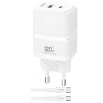 Φορτιστής Super Fast Charging 120W με Καλώδιο USB-C σε USB-C 1m Moxom MX-HC340