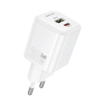 Φορτιστής Ταχείας Φόρτισης PD 30W με USB-C και USB-A QC3.0 Borofone BN35