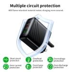 Φορτιστής USB-C 45W HOCO CS26B με 3 Θύρες και Βύσμα UK