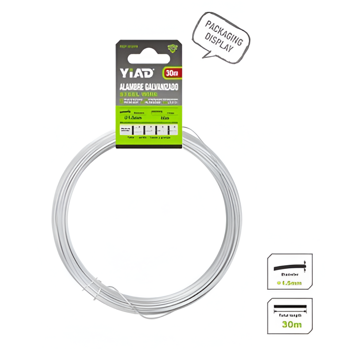 Γαλβανιζέ Σύρμα 1.5mm x 30m YiAD 51319