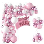 Γιρλάντα Μπαλονιών Baby Girl Σετ 118 Τεμαχίων 3m Party Go FD0955