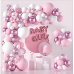 Γιρλάντα Μπαλονιών Baby Girl Σετ 118 Τεμαχίων 3m Party Go FD0955 - Image 2