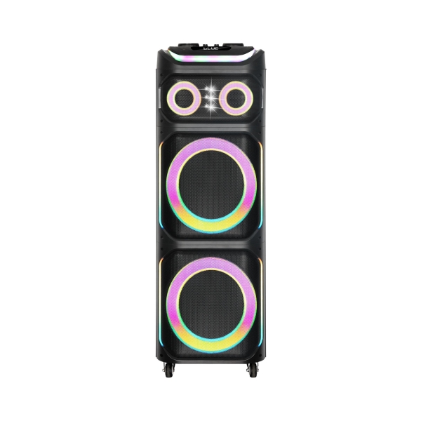 Ηχείο Bluetooth 2x12" 100W με RGB LED & 2 Ασύρματα Μικρόφωνα JBR-1231
