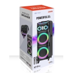 Ηχείο Bluetooth 2x12" 100W με RGB LED & 2 Ασύρματα Μικρόφωνα JBR-1231 - Image 6