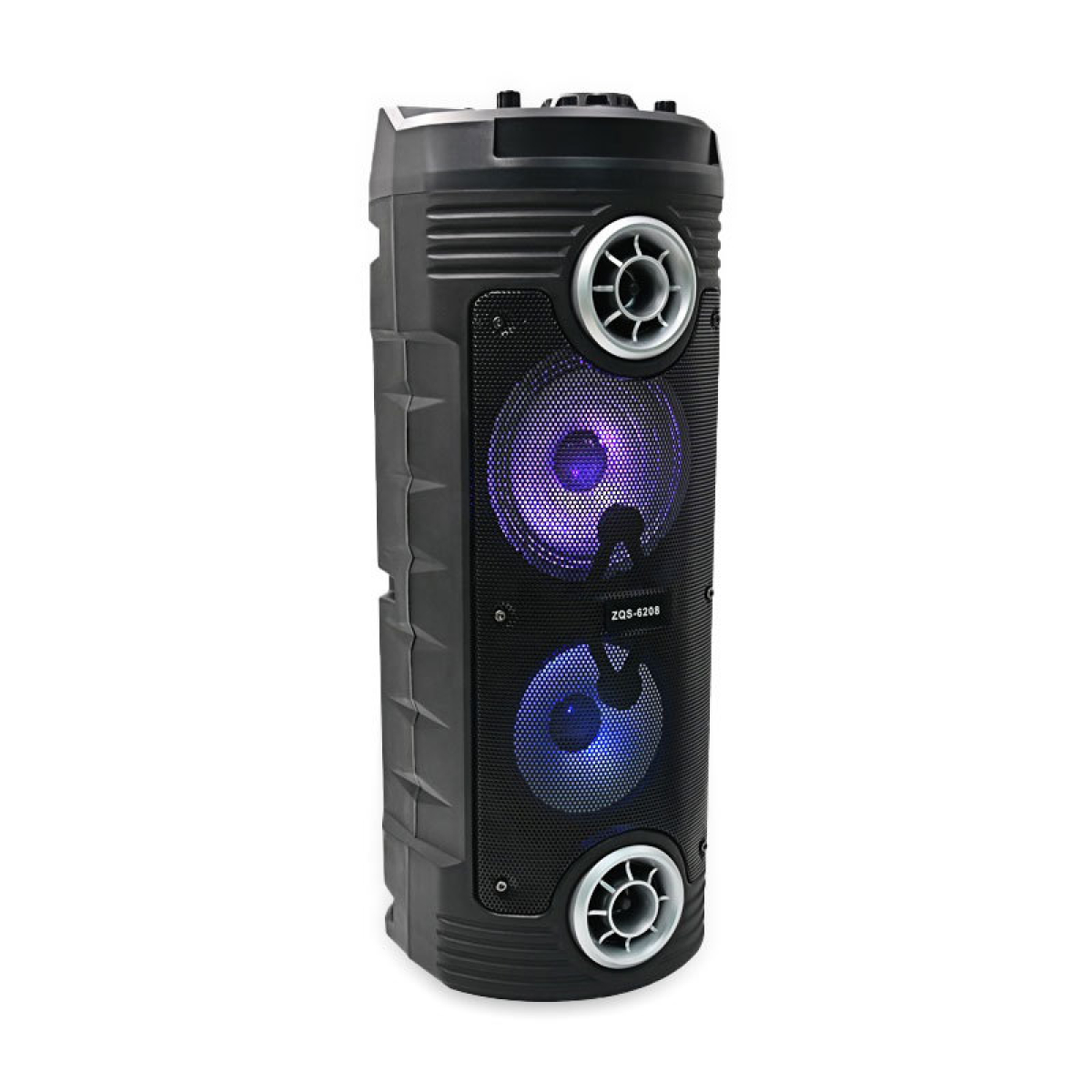 Ηχείο Bluetooth Karaoke 25W με 2 Ηχεία 6.5", Ασύρματο Μικρόφωνο και Φωτισμό RGB ZQS6208 - Image 5