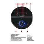 Ηχείο Bluetooth Karaoke 25W με 2 Ηχεία 6.5", Ασύρματο Μικρόφωνο και Φωτισμό RGB ZQS6208 - Image 3