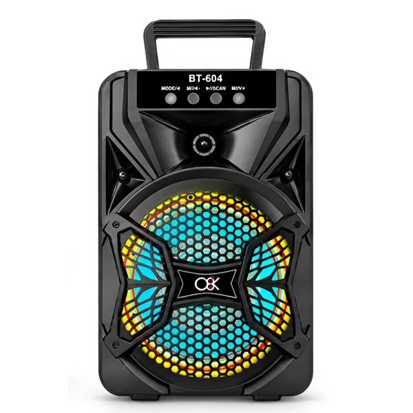Ηχείο Bluetooth Karaoke 6.5" με RGB LED & Μικρόφωνο BT-604