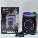 Ηχείο Bluetooth Karaoke 8" 40W με RGB LED & Ασύρματο Μικρόφωνο DPUS SZ-S8 - Image 3