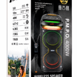 Ηχείο Bluetooth Karaoke με 2 Ηχεία 6,5" 40W, RGB LED & Ασύρματο Μικρόφωνο DPUS SZ-S6