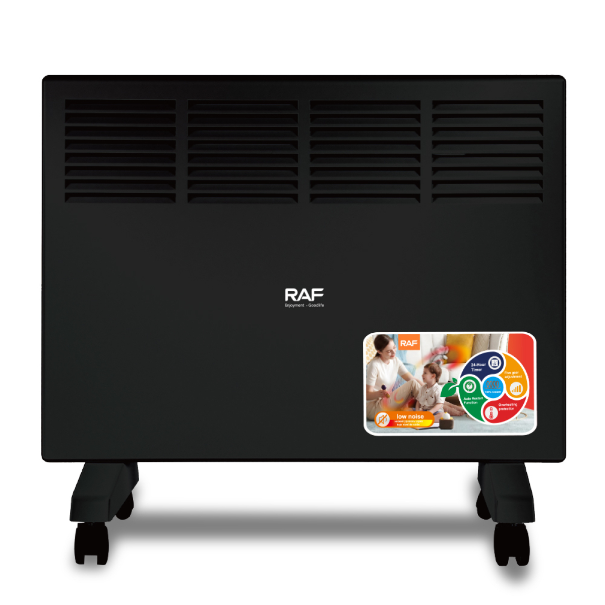 Ηλεκτρικό Καλοριφέρ Λαδιού 1500W με 5 Επίπεδα Θέρμανσης & Ανεμιστήρα RAF R.1606 - Image 4
