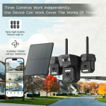 Ηλιακή Κάμερα Ασφαλείας 6MP με 3 Φακούς, WiFi/4G, PTZ και Νυχτερινή Λήψη V302-4G - Image 7