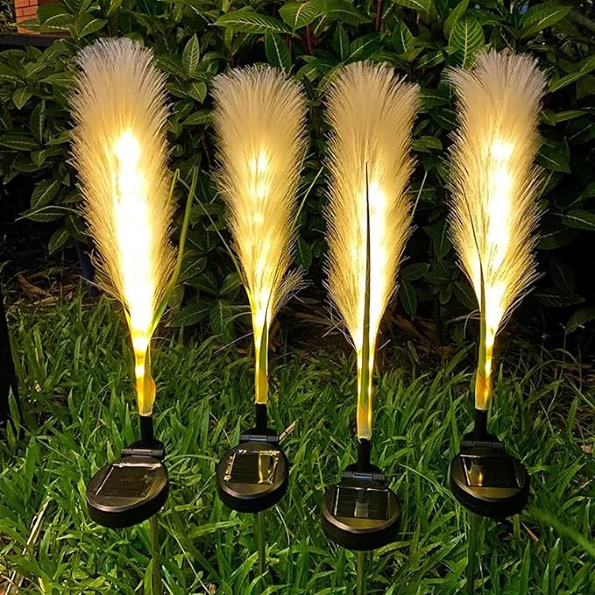 Ηλιακό Διακοσμητικό Φωτιστικό Κήπου LED Στάχυ 73cm με Θερμό Λευκό Φως 1τμχ - Image 3