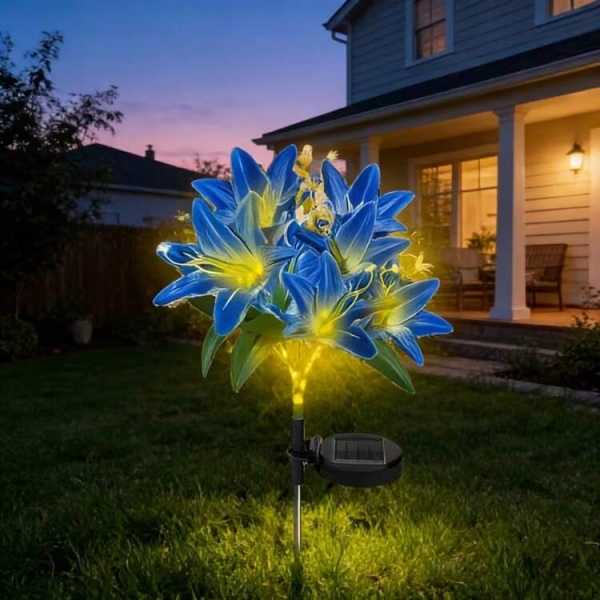Ηλιακό Φωτιστικό Κήπου LED Καρφωτό Λίλιουμ FD4291
