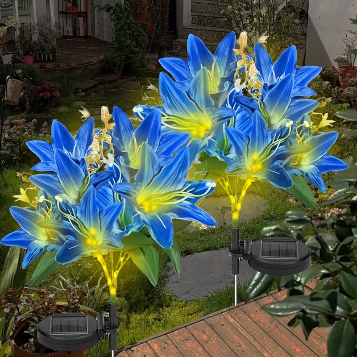 Ηλιακό Φωτιστικό Κήπου LED Καρφωτό Λίλιουμ FD4291 - Image 6