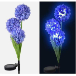 Ηλιακό Φωτιστικό Κήπου LED Oρτανσία Μωβ 72cm με Θερμό Λευκό Φως - Image 3