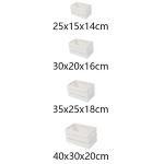 Καλάθια Αποθήκευσης Ξύλινα Σετ 4τμχ Kmt Style 702635