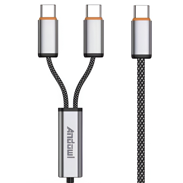 Καλώδιο Φόρτισης 3 σε 1 USB Type-C 100W 1m Andowl Q-SJ98