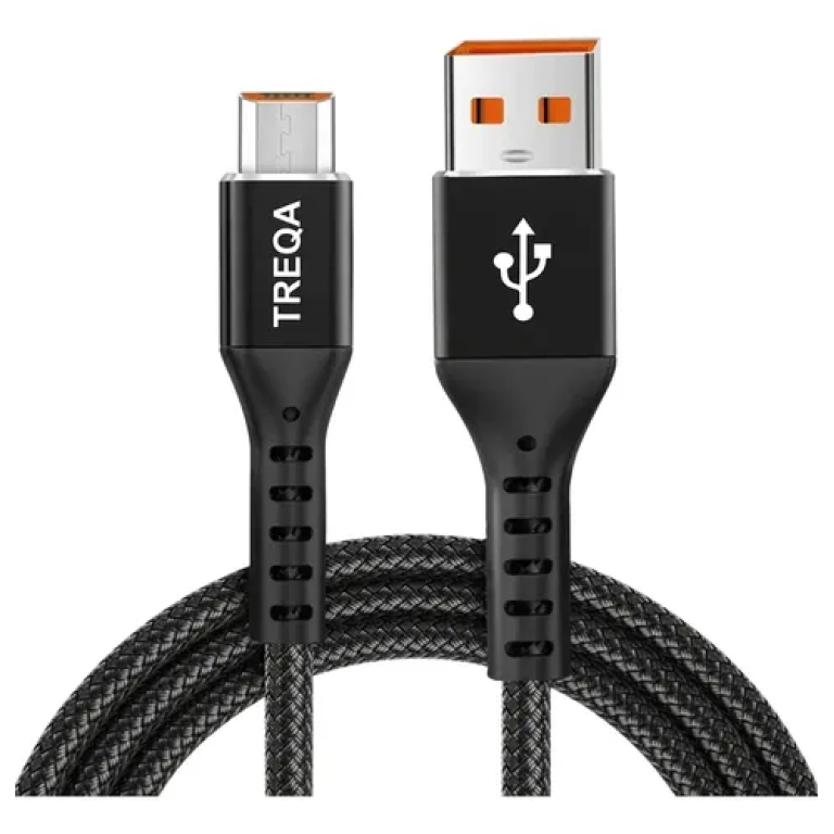 Καλώδιο Φόρτισης και Μεταφοράς Δεδομένων USB-A σε USB-C 5.1A 1m Μαύρο TREQA CA-8913