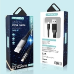 Καλώδιο Φόρτισης και Μεταφοράς Δεδομένων USB-A σε USB-C 5.1A 1m Μαύρο TREQA CA-8913