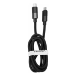 Καλώδιο Φόρτισης και Μεταφοράς Δεδομένων USB-C σε USB-C 66W 1m Μαύρο TREQA CA-8975