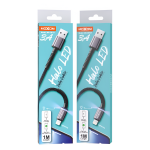 Καλώδιο Φόρτισης & Μεταφοράς Δεδομένων USB-A σε Lightning 3A με LED 1m Moxom MX-CB131 - Image 2
