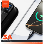 Καλώδιο Φόρτισης & Μεταφοράς Δεδομένων USB-A σε Type-C 1m 3A Fast Charging Moxom MX-CB399 - Image 3