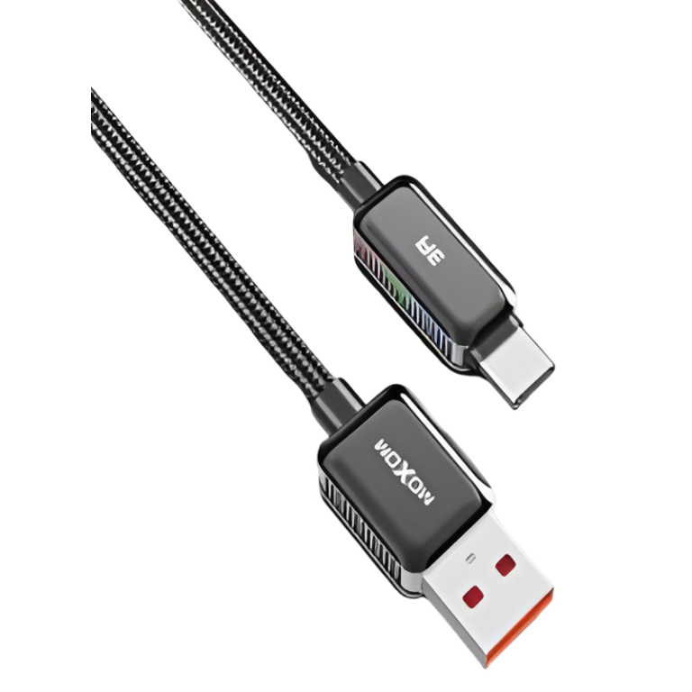 Καλώδιο Φόρτισης USB-A σε USB-C 3A με Φωτισμό LED Mοxom MX-CB378
