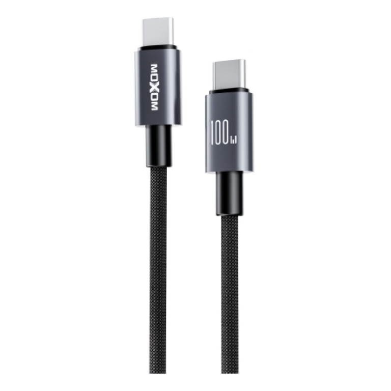 Καλώδιο Φόρτισης USB-C σε USB-C 100W Fast Charging 1m Moxom MX-CB404