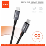 Καλώδιο Φόρτισης USB-C σε USB-C 100W Fast Charging 1m Moxom MX-CB404 - Image 4
