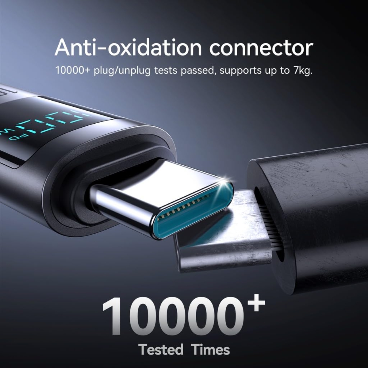 Καλώδιο Φόρτισης USB-C σε USB-C 100W με Ψηφιακή Ένδειξη 2m Joyroom S-A16 Pro - Image 5
