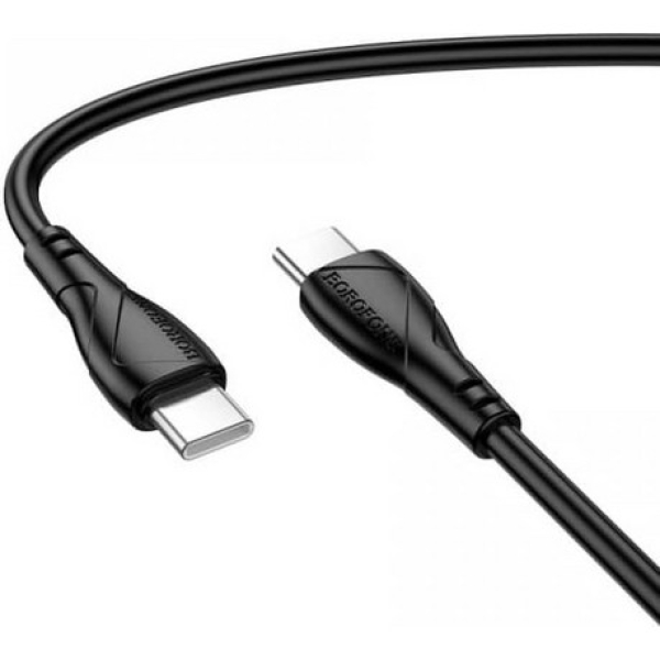 Καλώδιο Φόρτισης USB-C σε USB-C 60W 3A USB 2.0 1m Μαύρο Borofone BX121