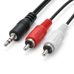 Καλώδιο ήχου - 412A - Jack 3.5mm male/2xRCA male - 5m