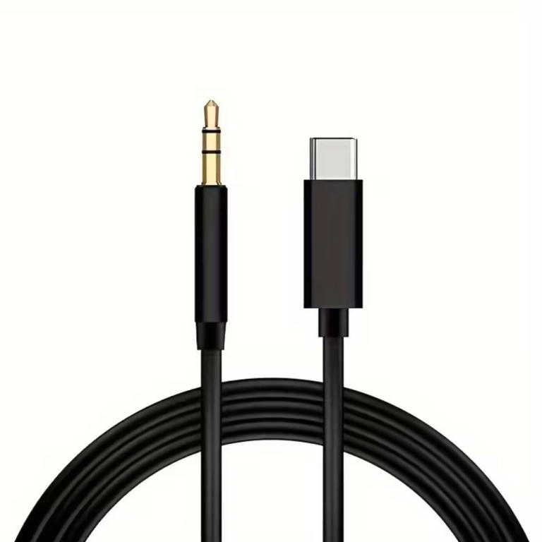 Καλώδιο Ήχου USB-C σε AUX Jack 3,5 mm 1m – Μαύρο