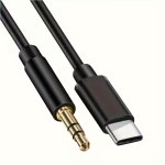 Καλώδιο Ήχου USB-C σε AUX Jack 3,5 mm 1m – Μαύρο