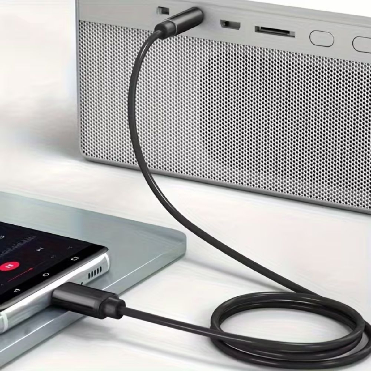 Καλώδιο Ήχου USB-C σε AUX Jack 3,5 mm 1m – Μαύρο