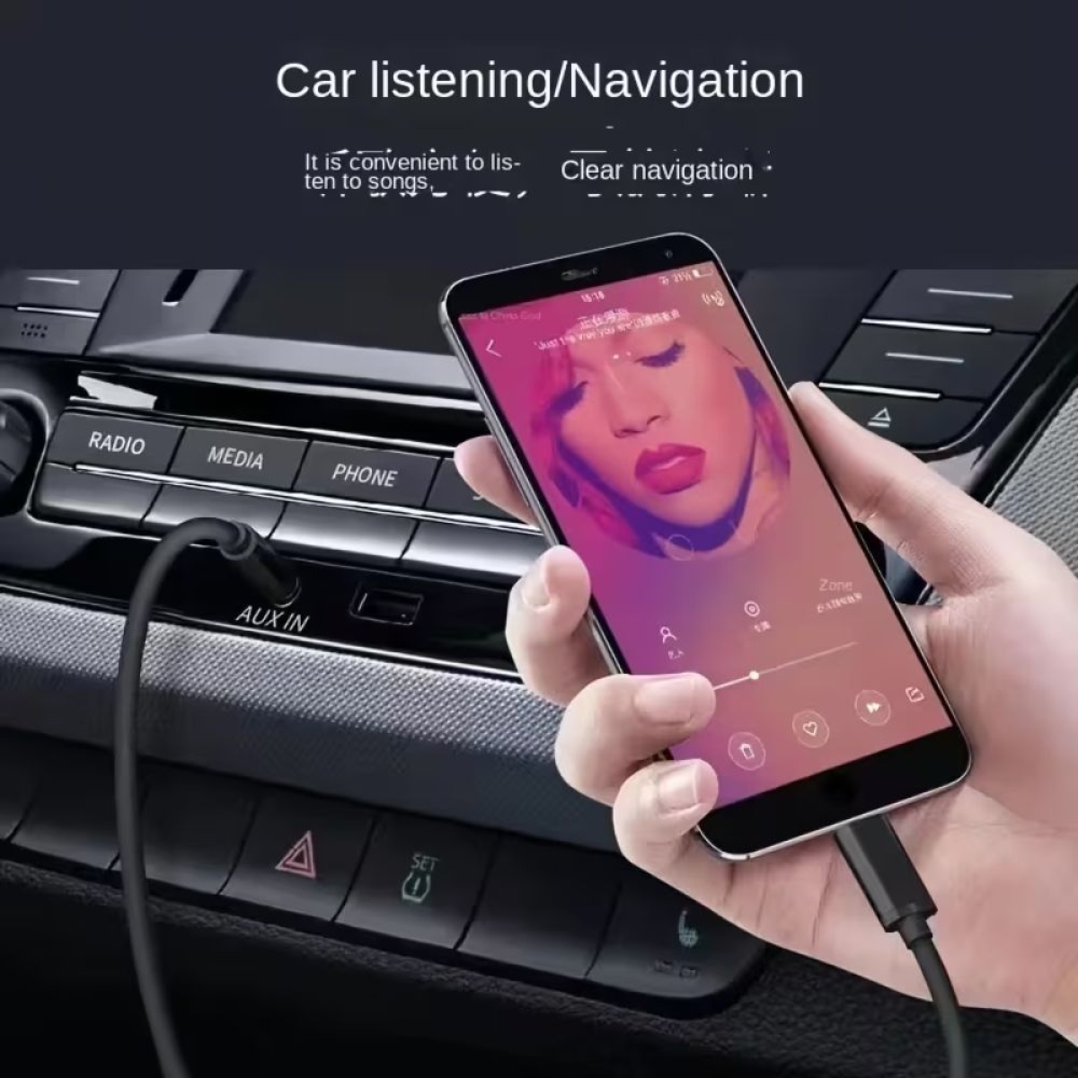 Καλώδιο Ήχου USB-C σε AUX Jack 3,5 mm 1m – Μαύρο