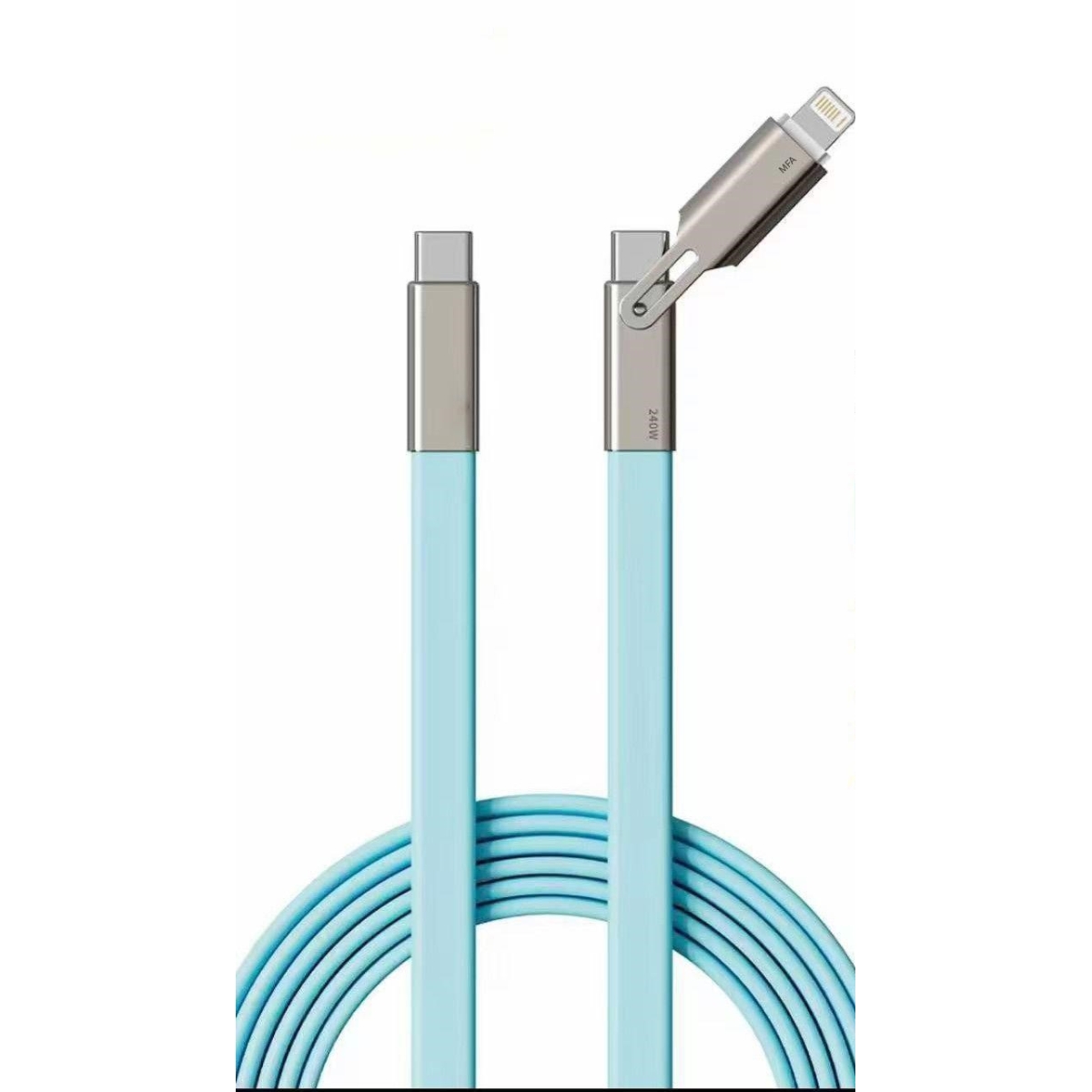 Καλώδιο Ταχείας Φόρτισης USB-C σε Lightning 140W 1,5m με Εύκαμπτο Βύσμα TREQA CA-8007