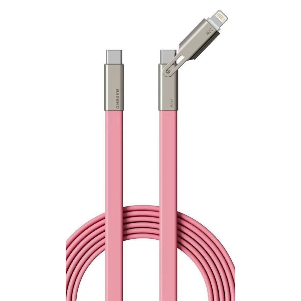 Καλώδιο Ταχείας Φόρτισης USB-C σε Lightning 140W 1,5m με Εύκαμπτο Βύσμα TREQA CA-8007