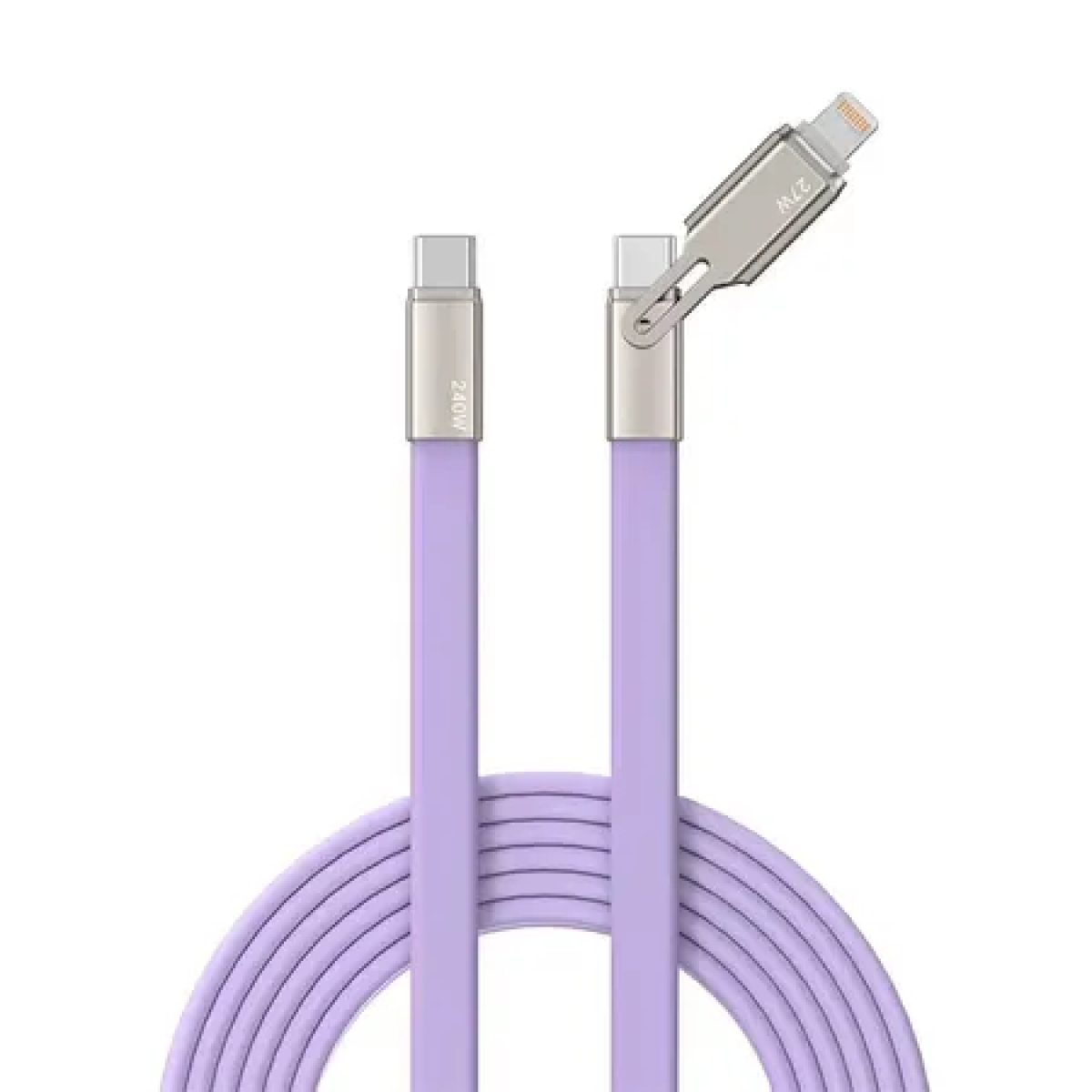 Καλώδιο Ταχείας Φόρτισης USB-C σε Lightning 140W 1,5m με Εύκαμπτο Βύσμα TREQA CA-8007 - Image 4