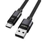 Καλώδιο USB-C σε USB-A Moxom 1 m με πλέξη Mx-Cb384 022485