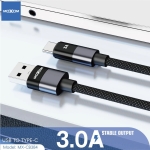 Καλώδιο USB-C σε USB-A Moxom 1 m με πλέξη Mx-Cb384 022485