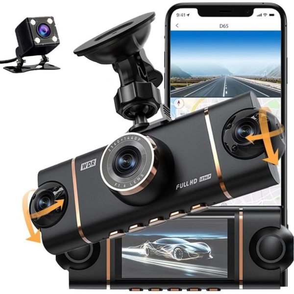 Κάμερα Καταγραφής Αυτοκινήτου DVR D65 Wi-Fi 1080p με Πίσω Κάμερα