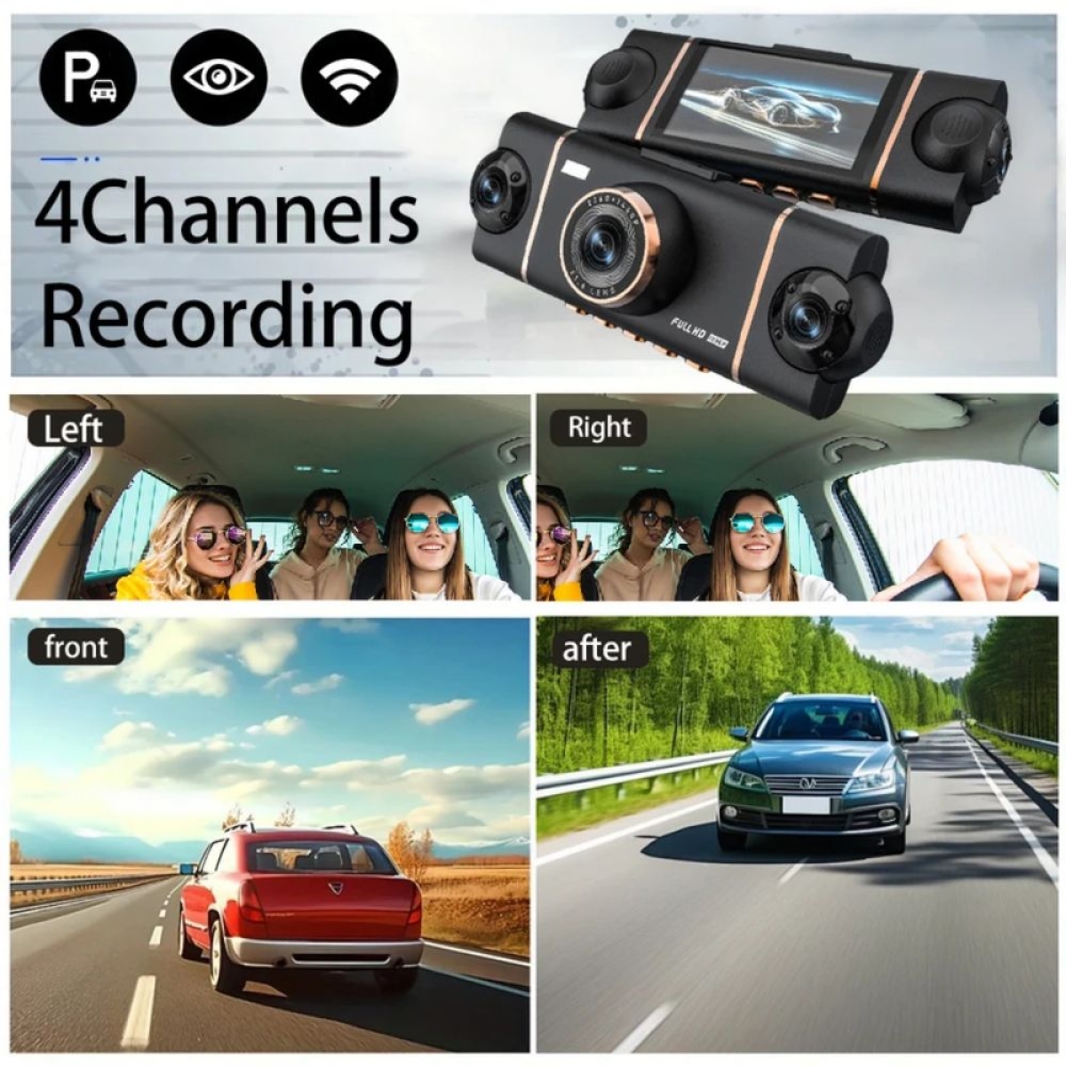 Κάμερα Καταγραφής Αυτοκινήτου DVR D65 Wi-Fi 1080p με Πίσω Κάμερα