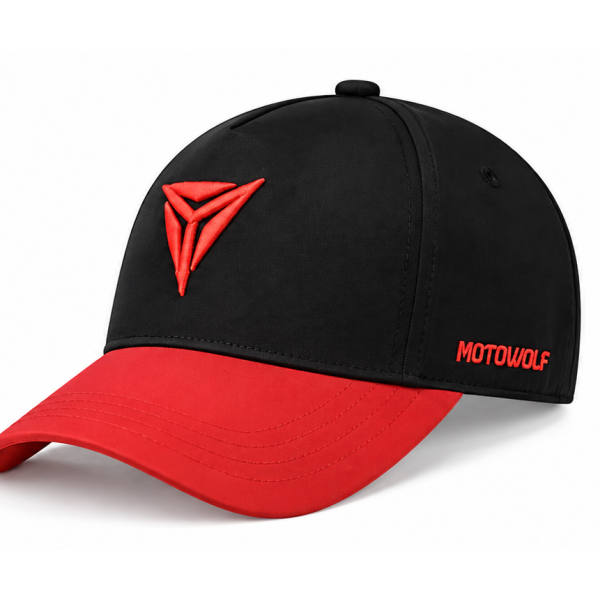Καπέλο Τζόκεϊ Μοτοσυκλέτας Μαύρο Motowolf PC-1
