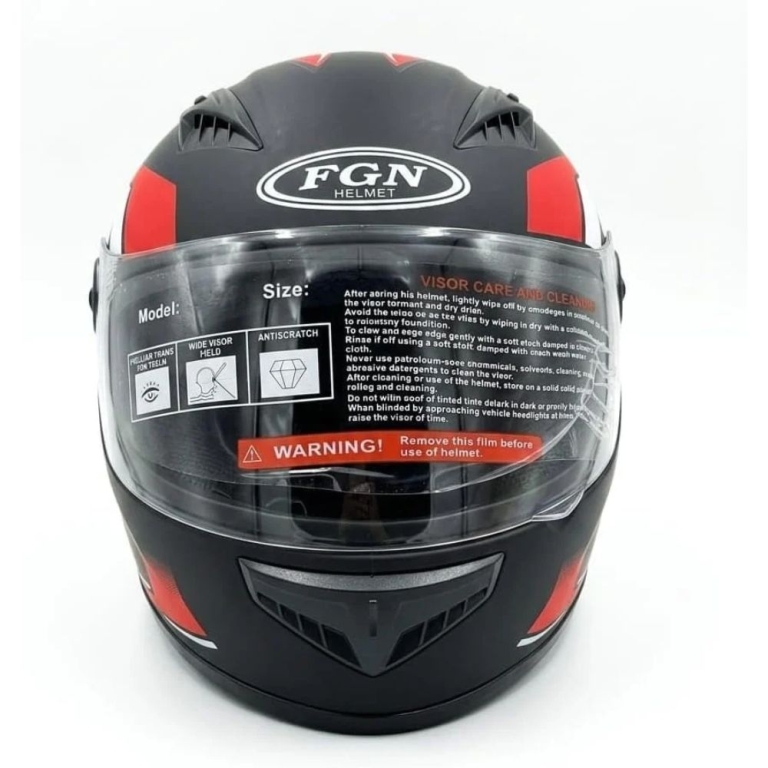 Κράνος Ποδηλάτου Full-Face FGN 811 με Διάφανη Ζελατίνα