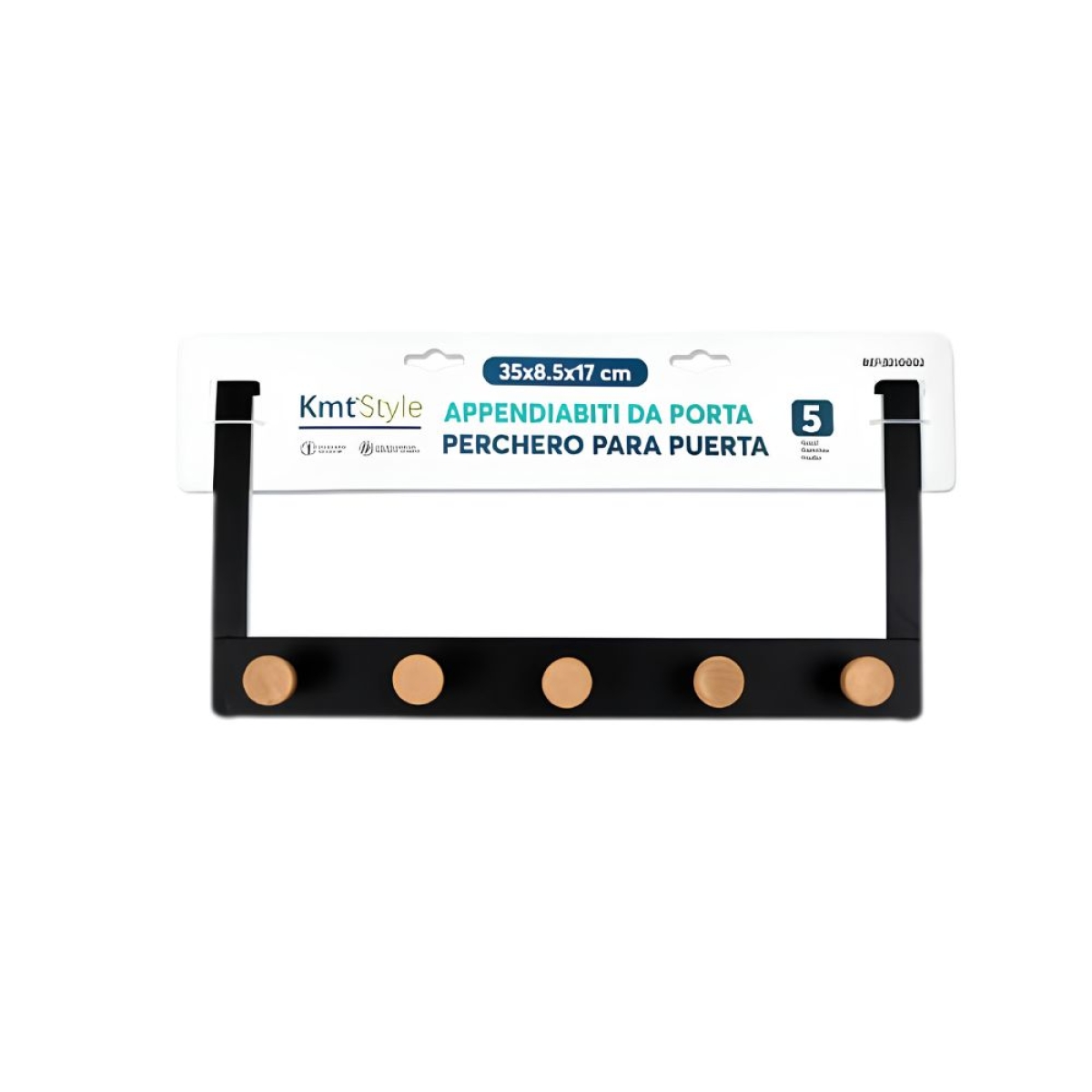 Κρεμάστρα Πόρτας με 5 Γάντζους 35cm Kmt Style 3210002
